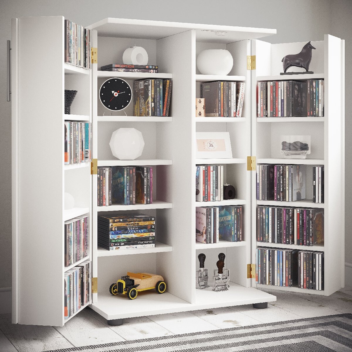 VCM police na CD/DVD „Engalo XL“, bílá