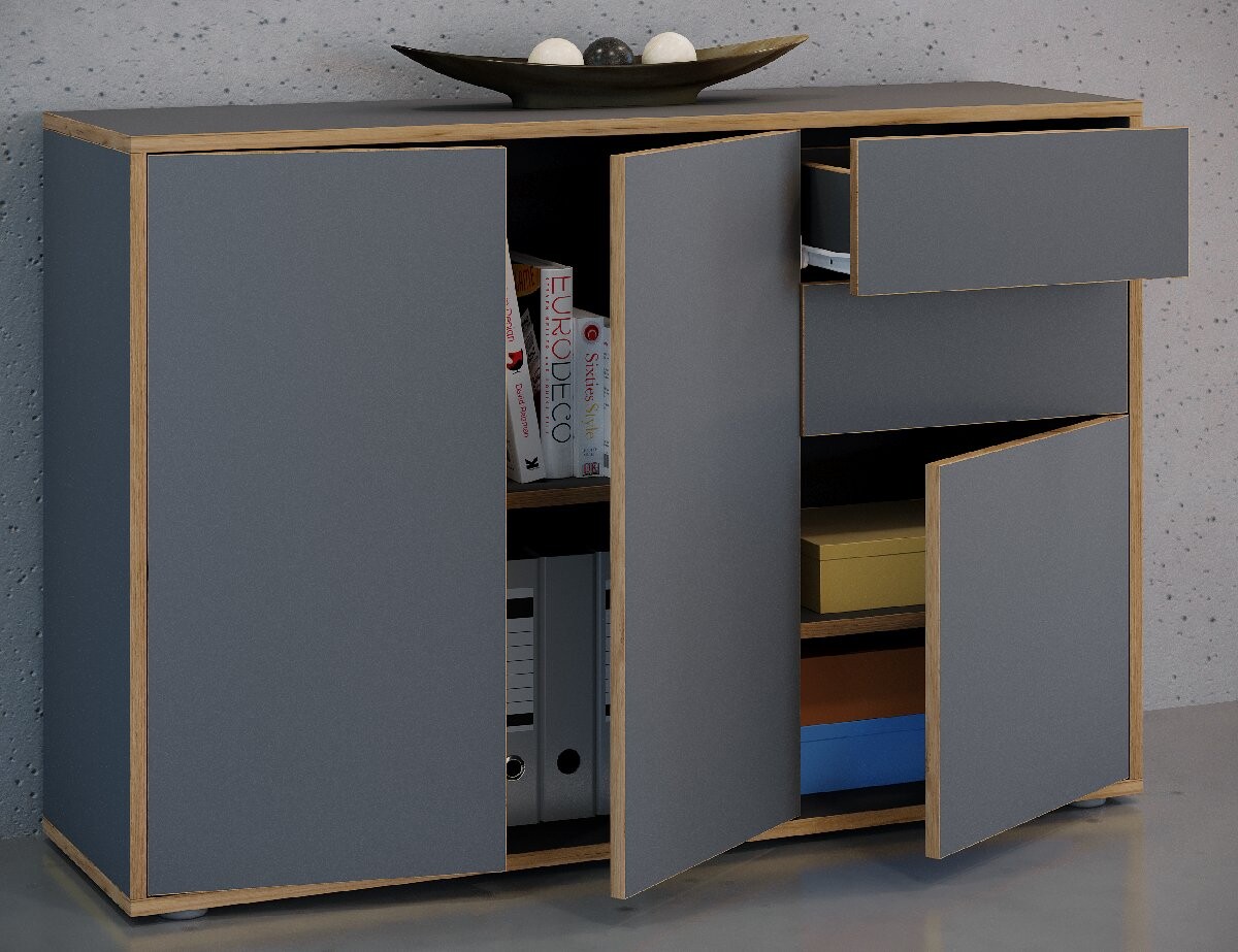 VCM Komoda „Salia“ B110, antracitová