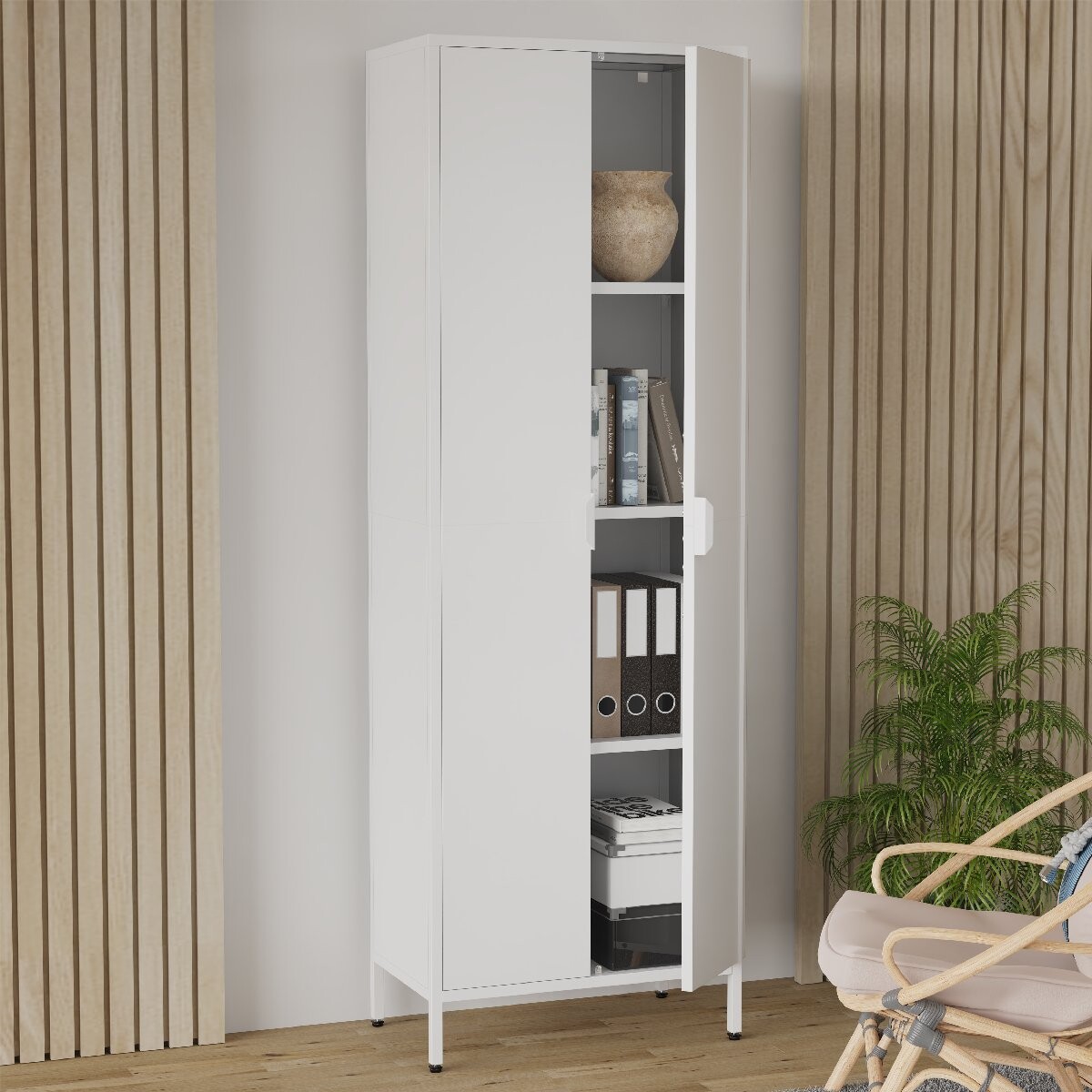 VCM Skříňka „Flokas XL“, bílá