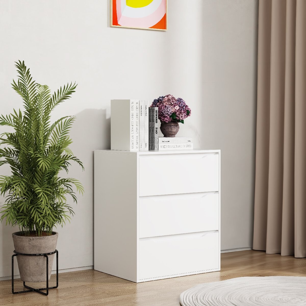 VCM Komoda „Malira L“, bílá