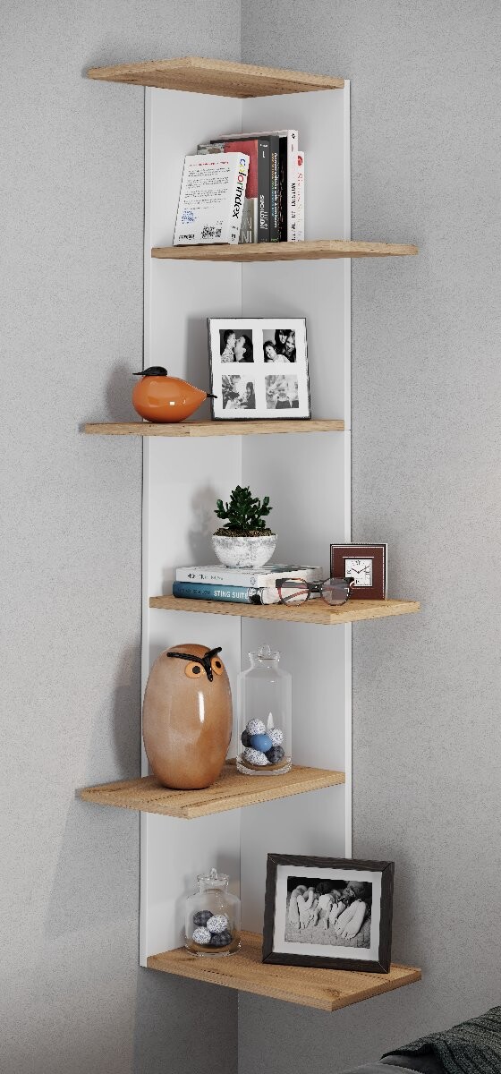 VCM Rohová police „Balos XL“, dub medový