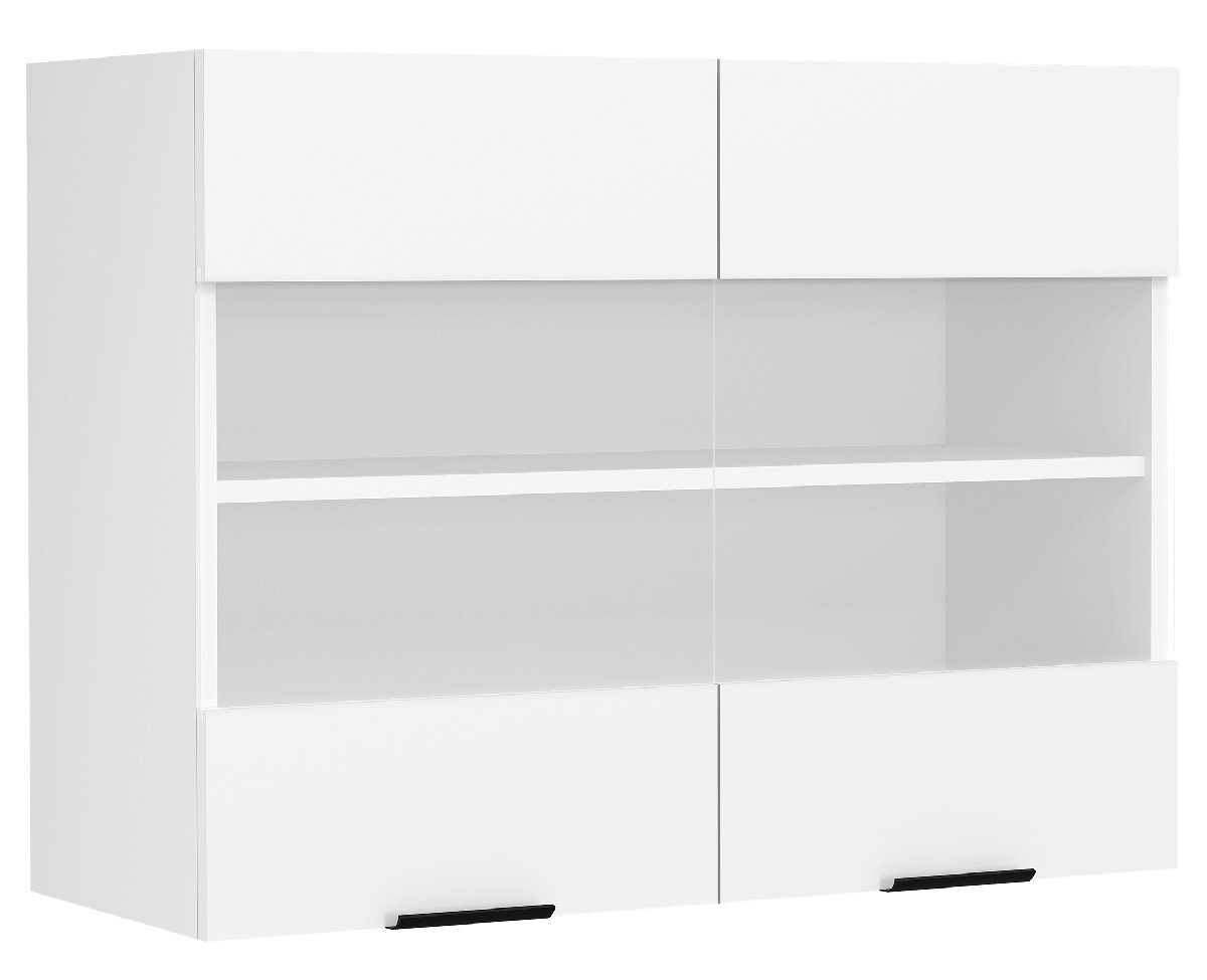 VCM Nástěnná skříňka ze skla 80 cm 