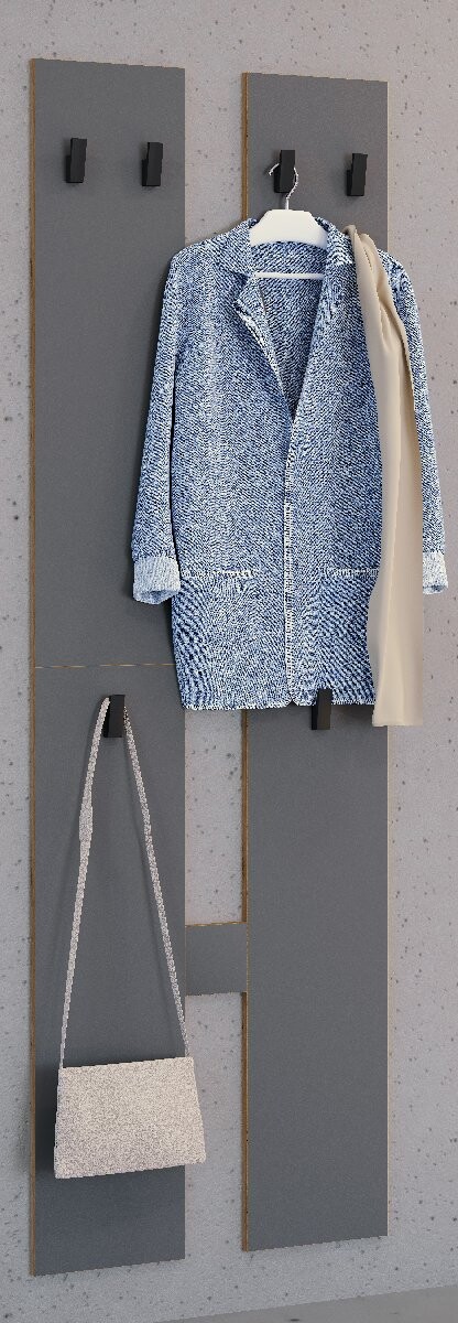 VCM Šatní skříň „Salia M“, antracitová