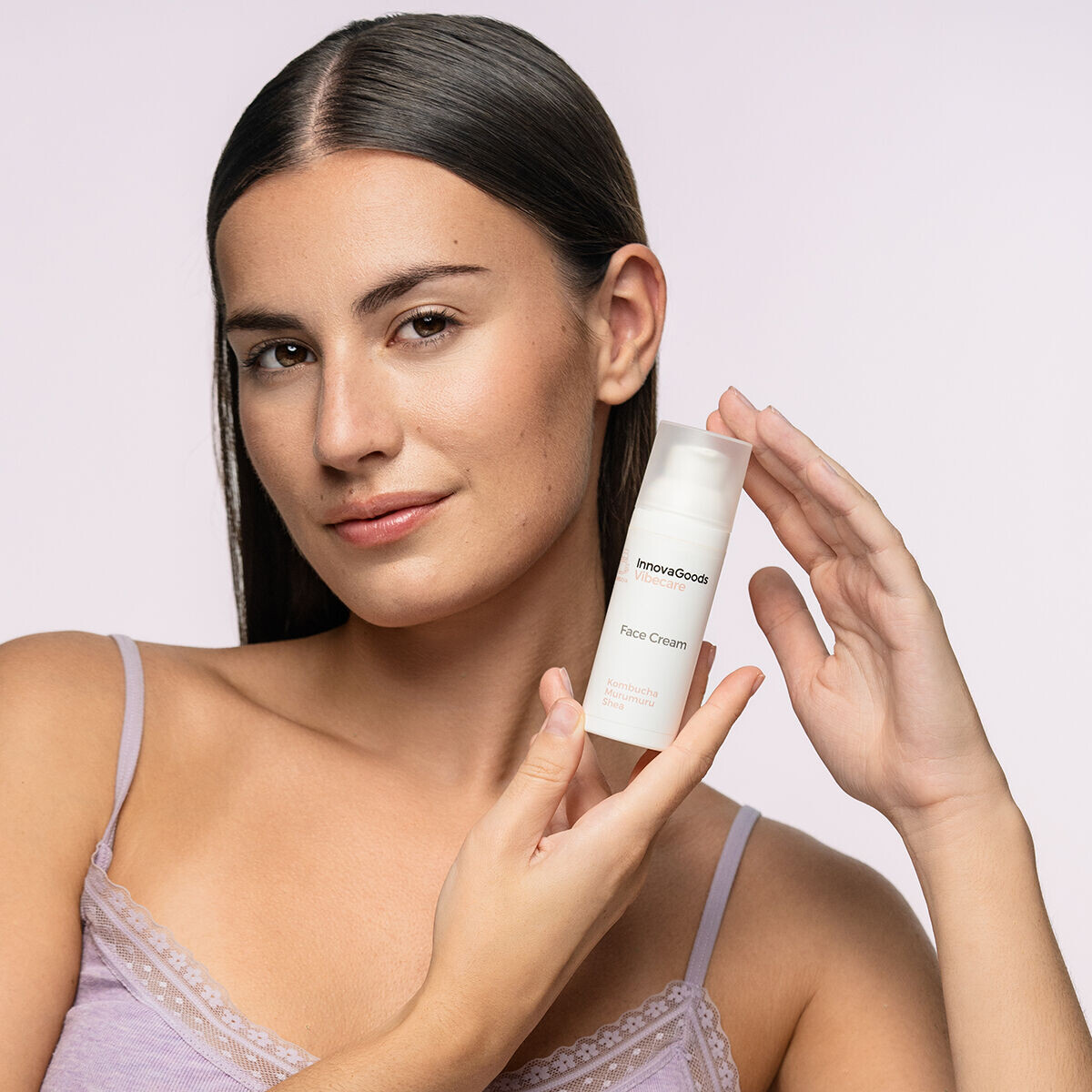 InnovaGoods Hydratační pleťový krém s kombuchou Vibecare, 50 ml