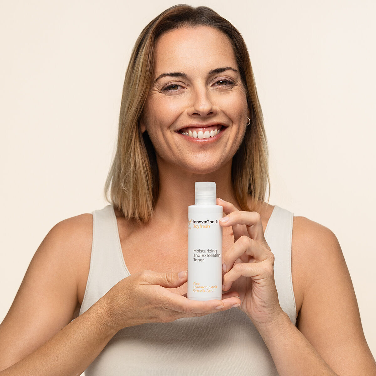 InnovaGoods Hydratační a exfoliační tonikum na obličej Rice Joyfresh 150 ml