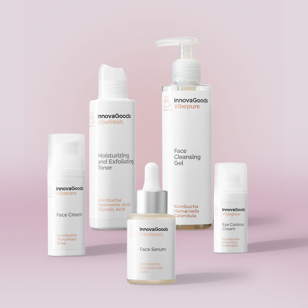 InnovaGoods Balíček rutiny na obličej Kombucha