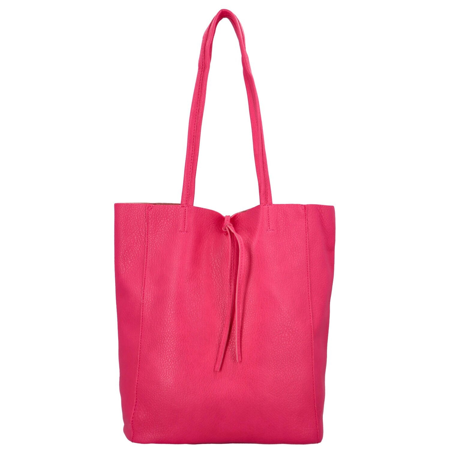 Stylová koženková kabelka 2v1 Alexa, výrazná růžová