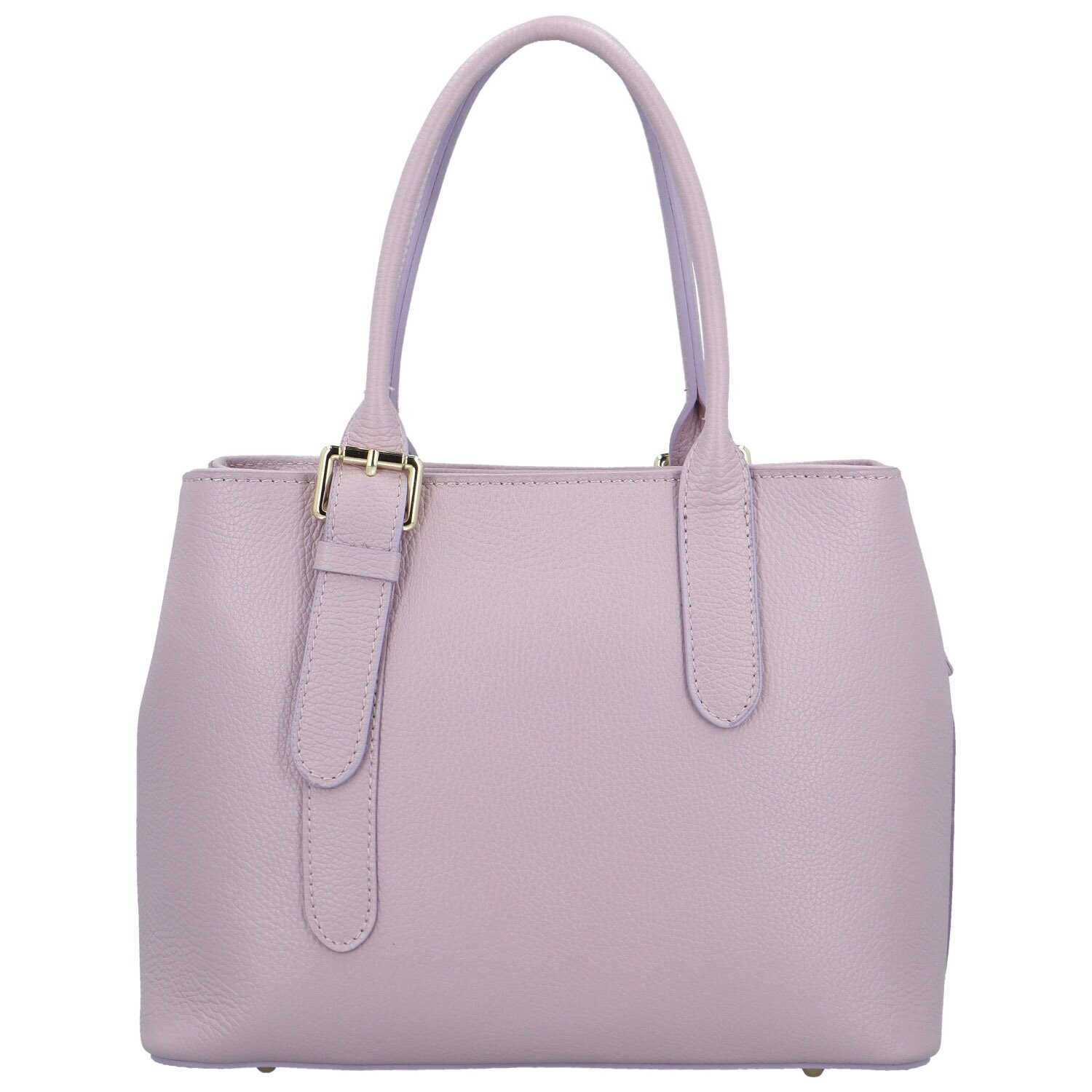 Dámská kožená kabelka do ruky fialová - Delami Solida fialová