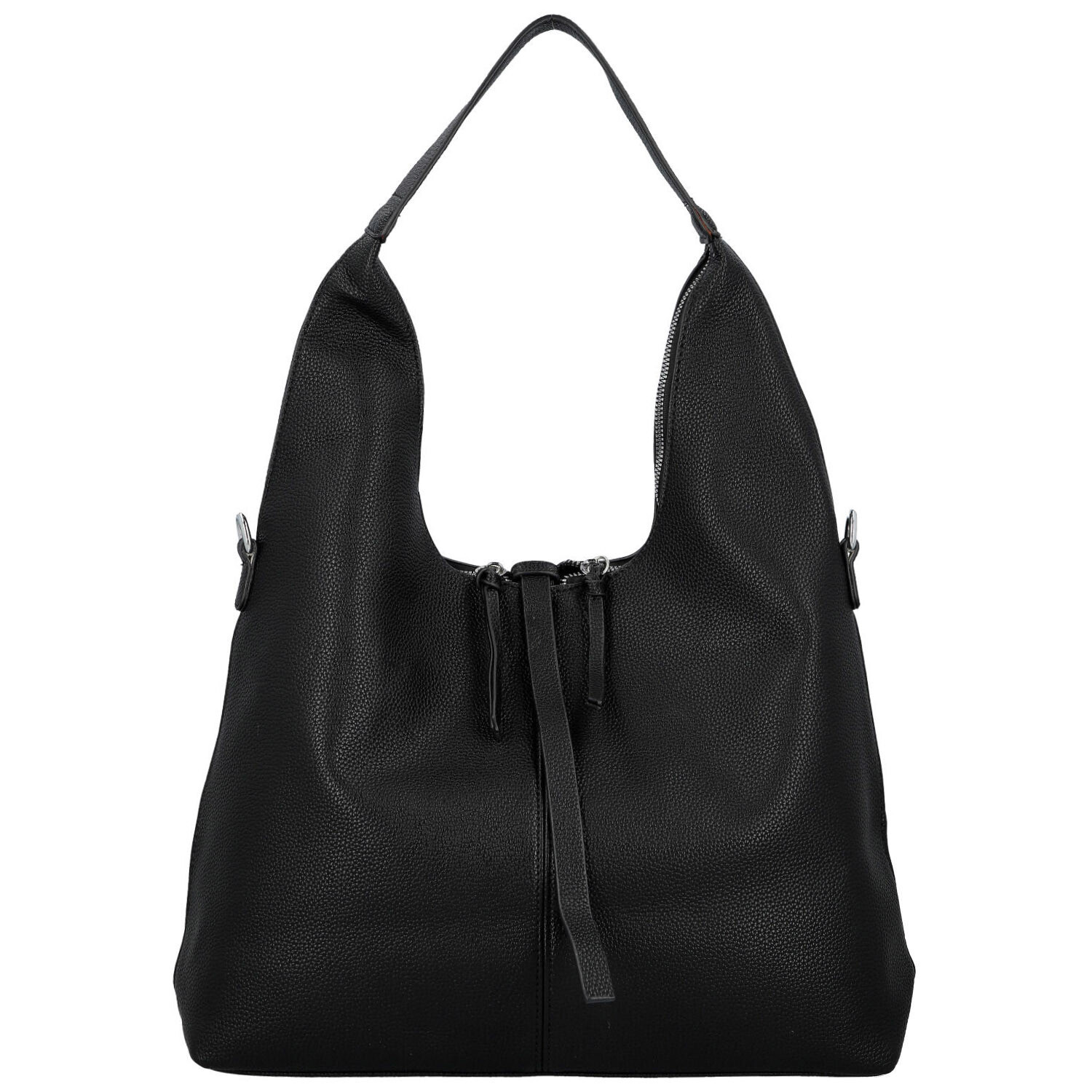 Módní dámská koženková kabelka na rameno Marixa, černá