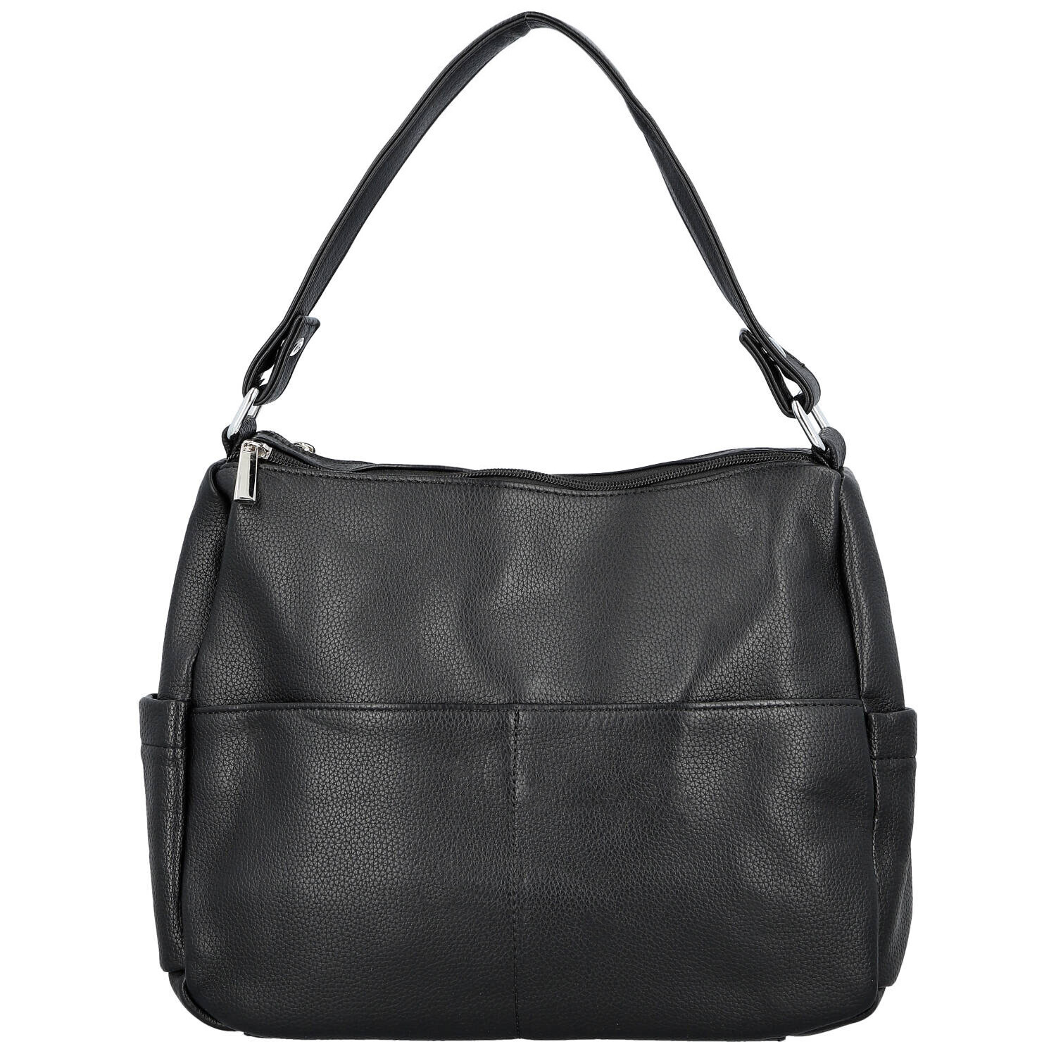 Stylová dámská koženková kabelka na rameno Irenea, černá