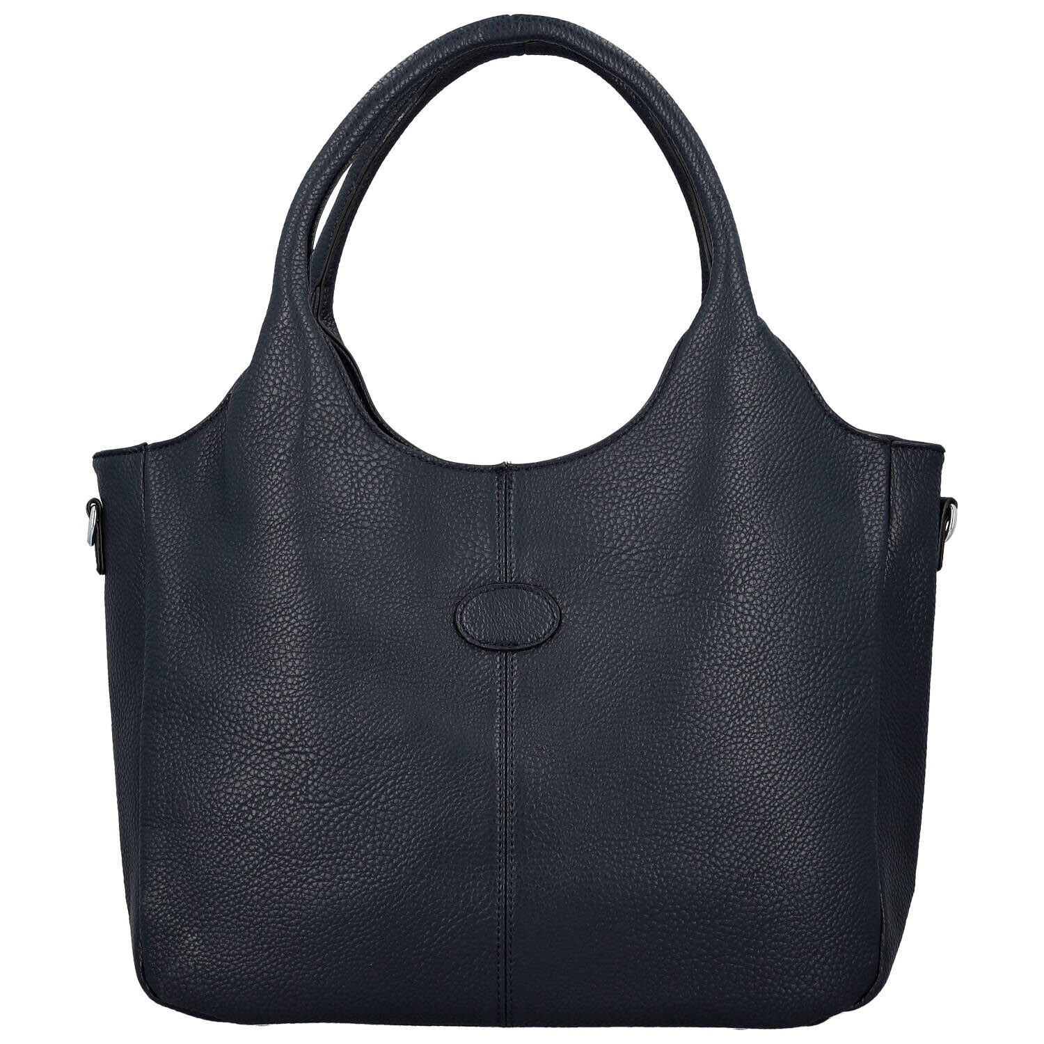 Trendy dámská koženková kabelka na rameno Stifa, tmavě modrá