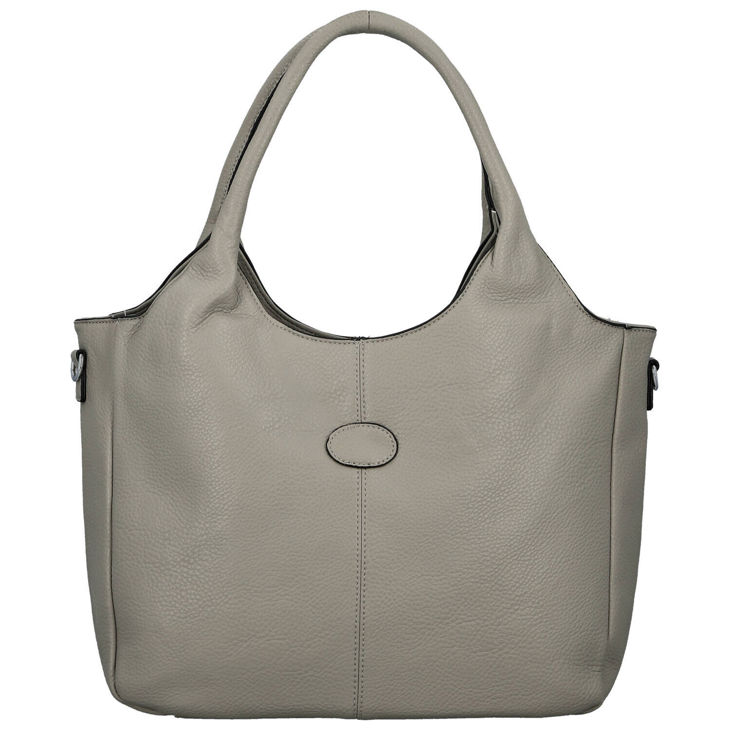 Trendy dámská koženková kabelka na rameno Stifa, šedá