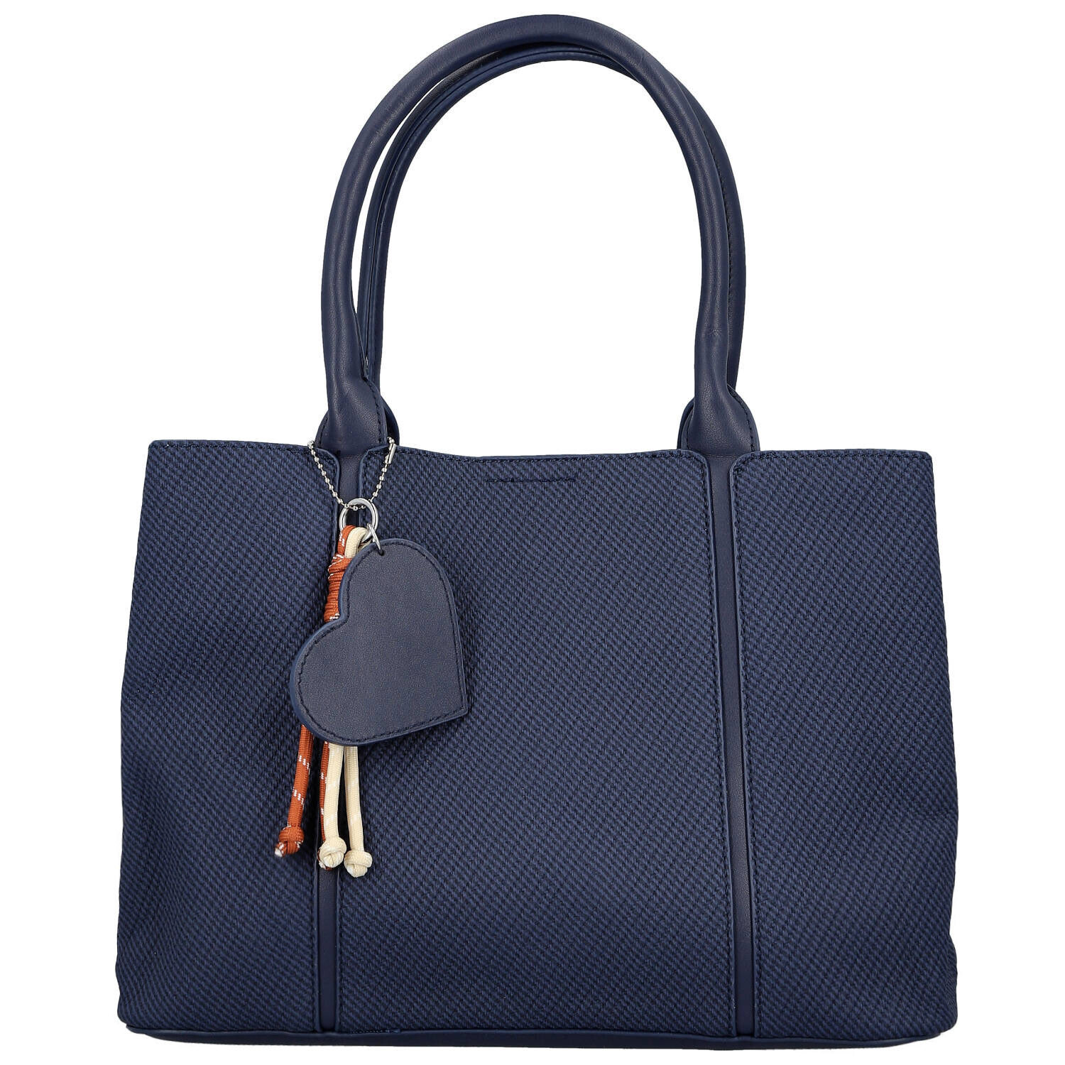 Módní dámská koženková kabelka do ruky Beatis, tmavě modrá