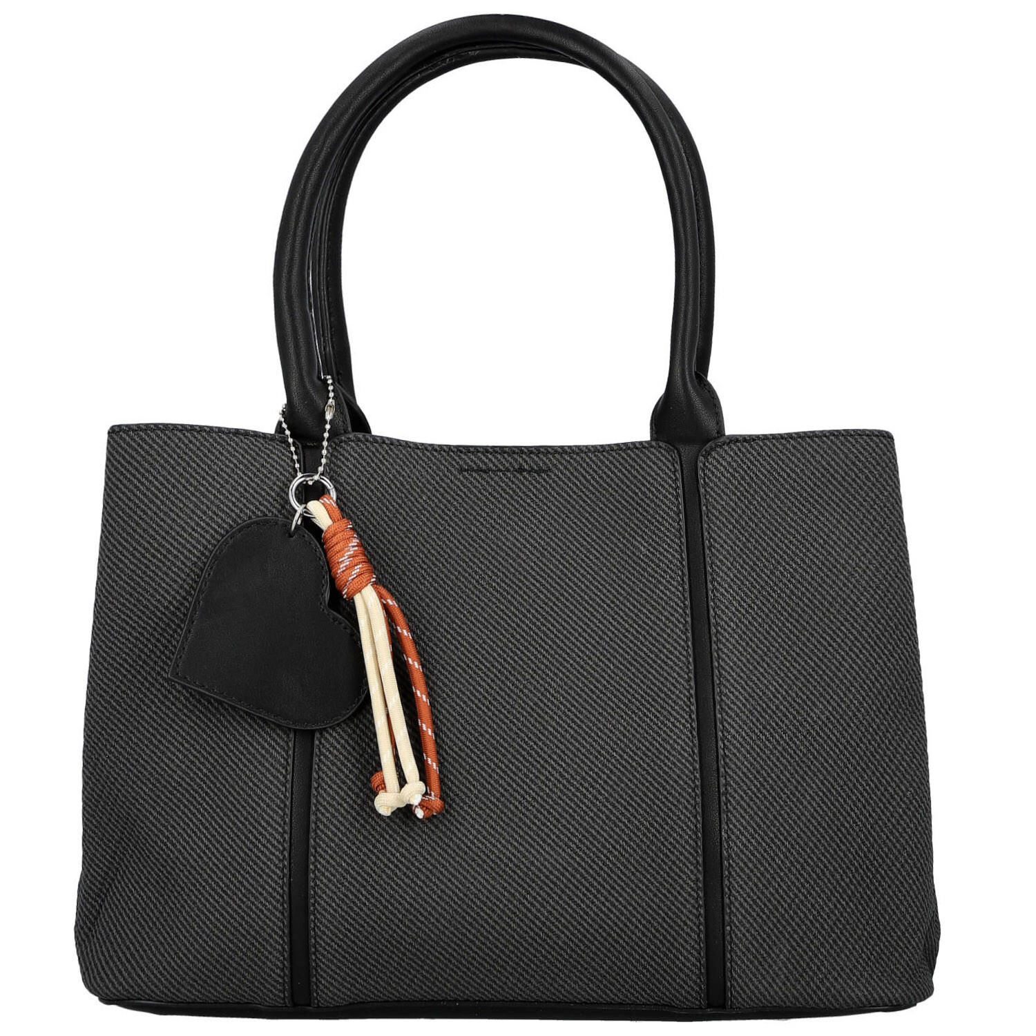 Módní dámská koženková kabelka do ruky Beatis, černá