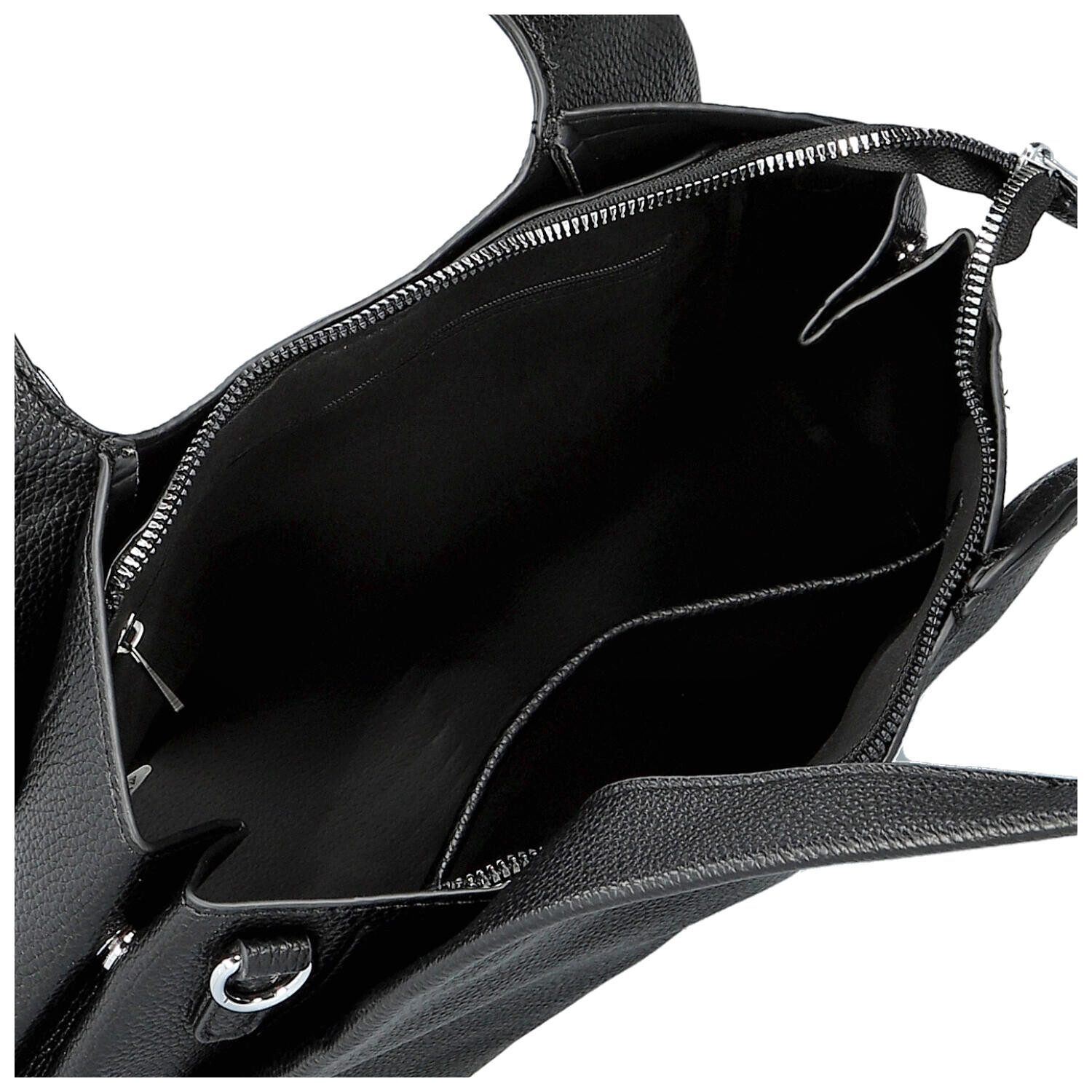 Módní dámská koženková kabelka do ruky Nerilly, černá