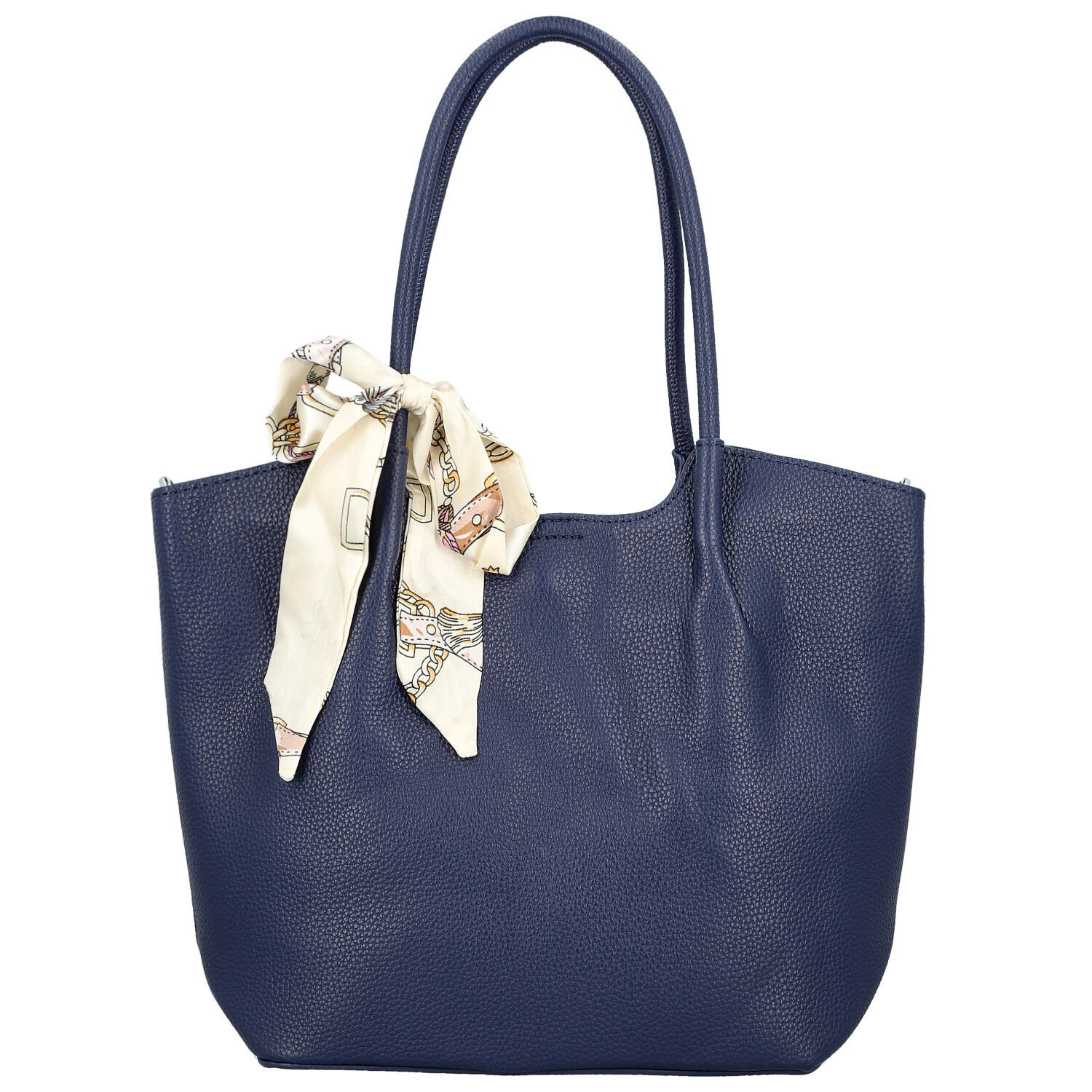 Módní dámská koženková kabelka na rameno Nenet, tmavě modrá