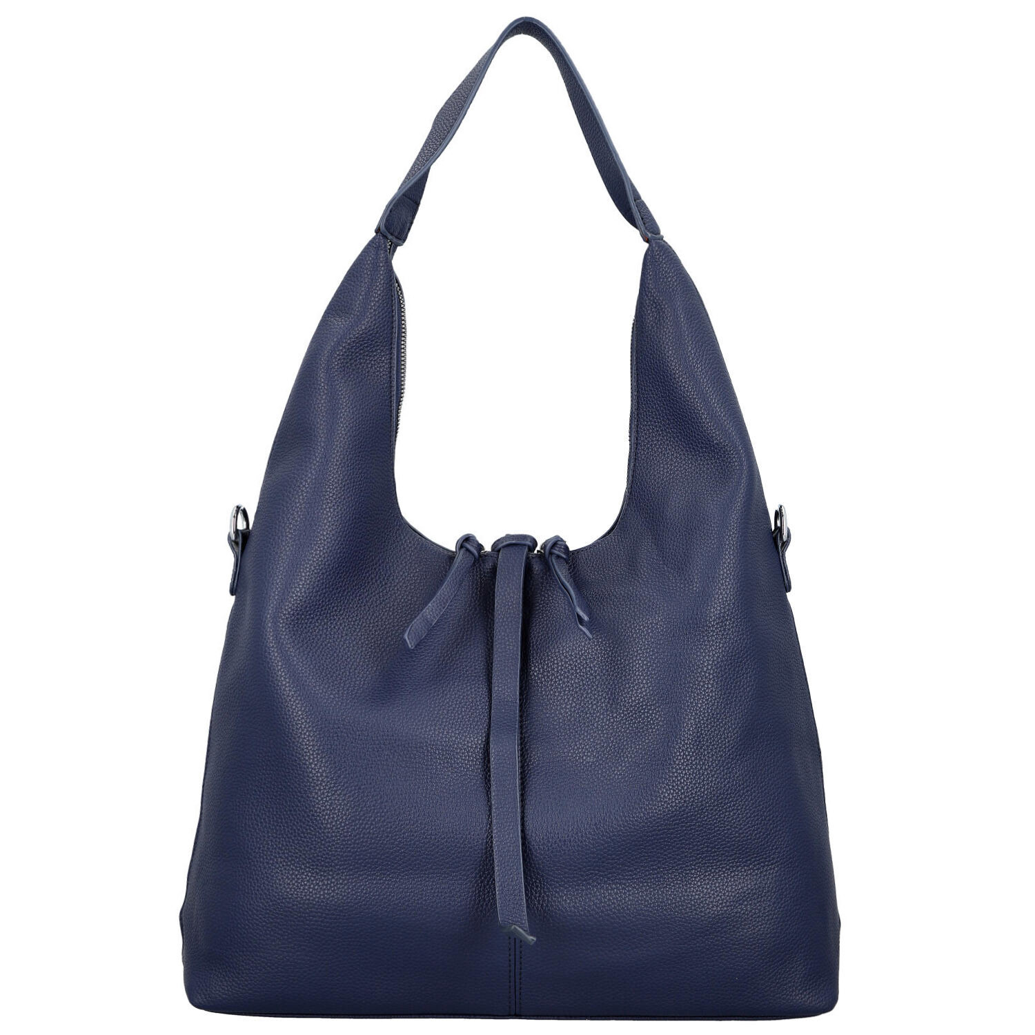 Módní dámská koženková kabelka na rameno Marixa, tmavě modrá