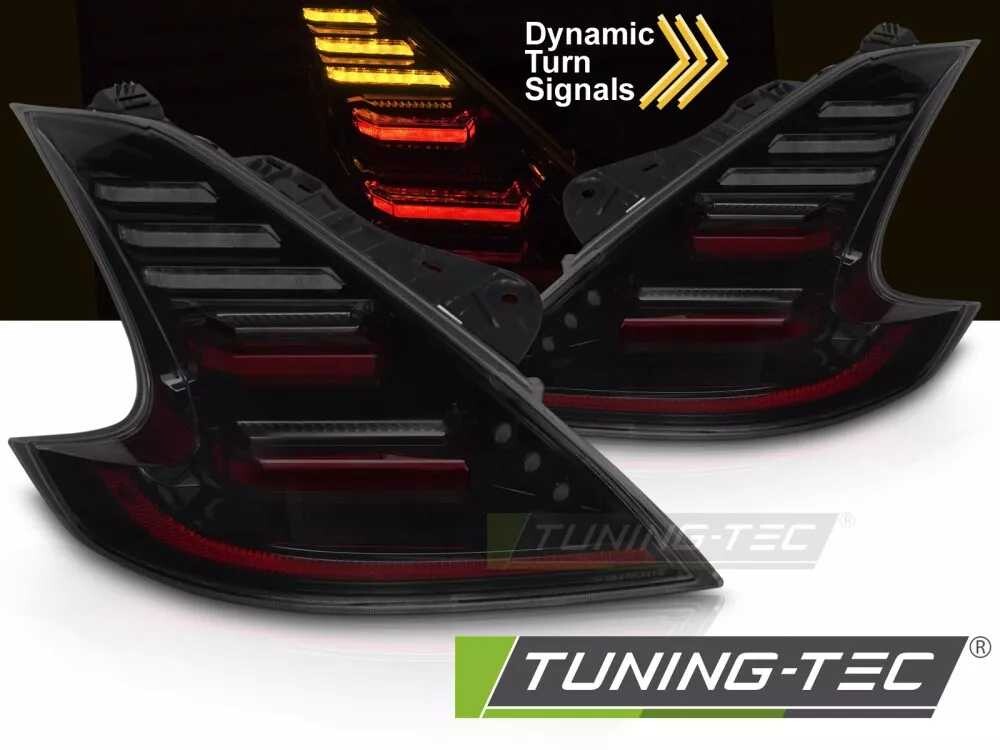 FULL LED TAIL LIGHTS BLACK SMOKE fits NISSAN 370Z 09-20