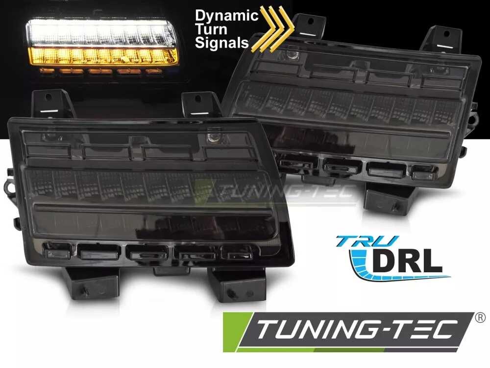FRONT DIRECTION DRL SEQ SMOKE fits JEEP WRANGLER JL 18-23
