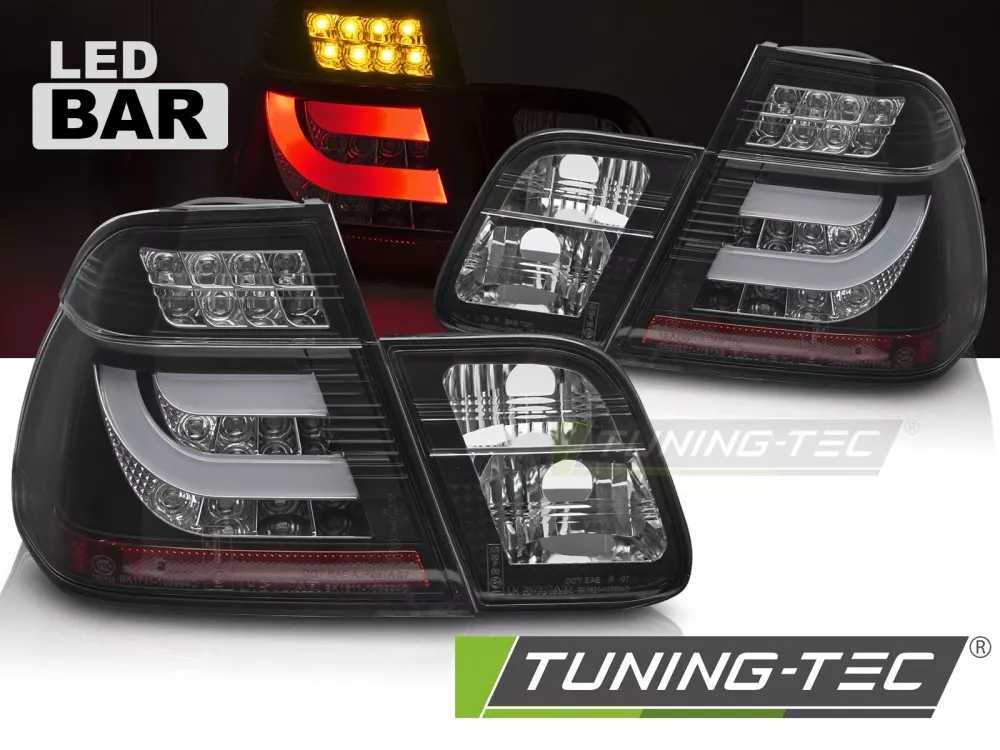 LED TAIL LIGHTS BLACK fits BMW E46 01-05 SEDAN
