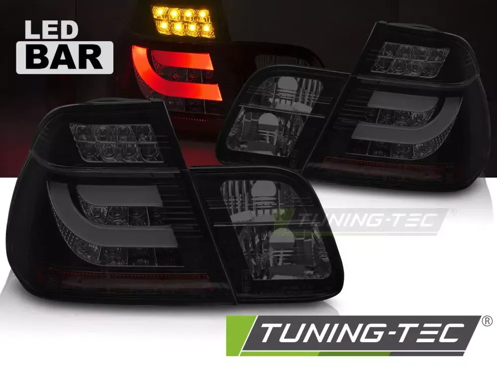 LED TAIL LIGHTS BLACK SMOKE fits BMW E46 01-05 SEDAN