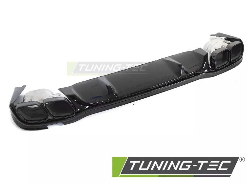 DIFFUSOR TWIN OUTLET GLOSSY BLACK SPORT fits MERCEDES W213 / S213 20-23