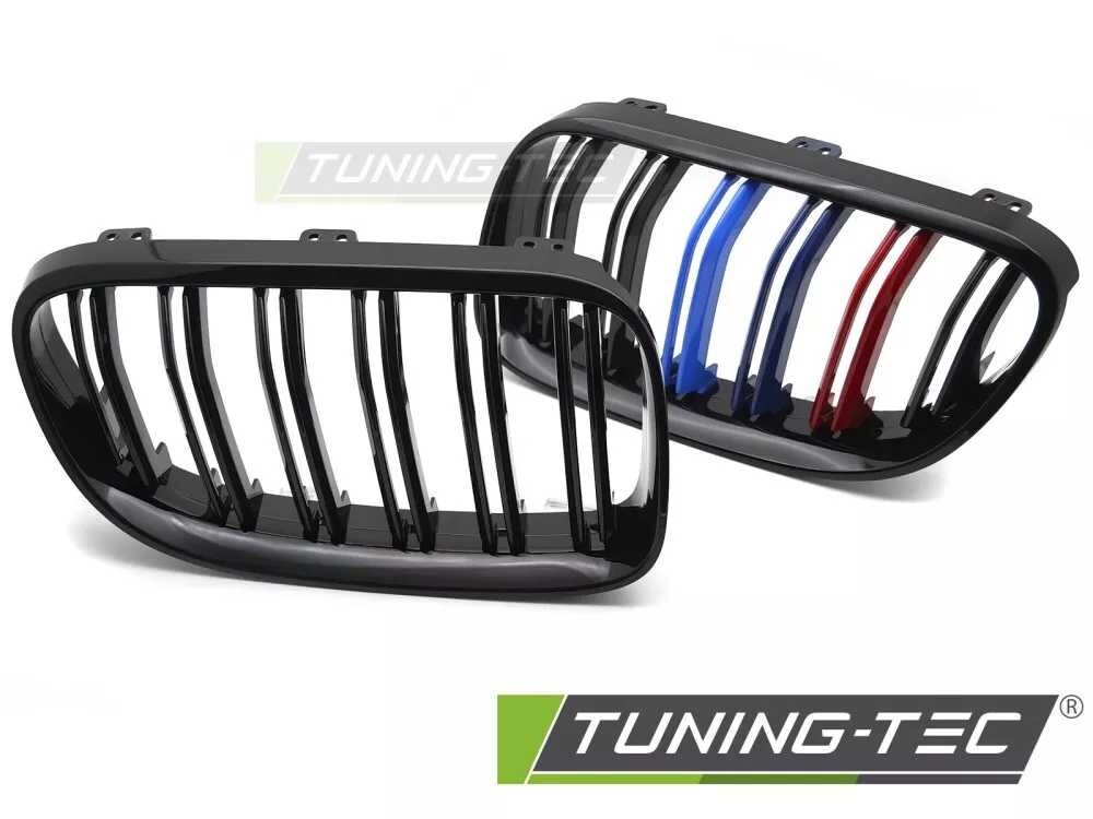 GRILLE SPORT GLOSSY BLACK TRI-COLOUR DOUBLE BAR fits BMW E92 / E93 LCI 10-13