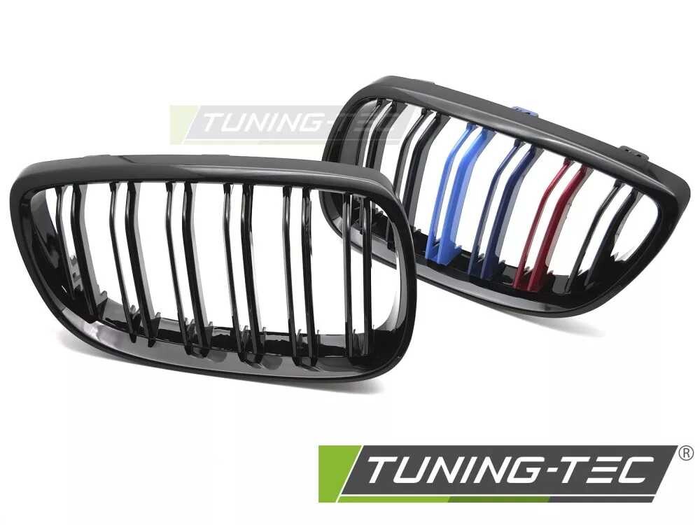 GRILLE SPORT GLOSSY BLACK TRI-COLOUR DOUBLE BAR fits BMW E92 / E93 06-10
