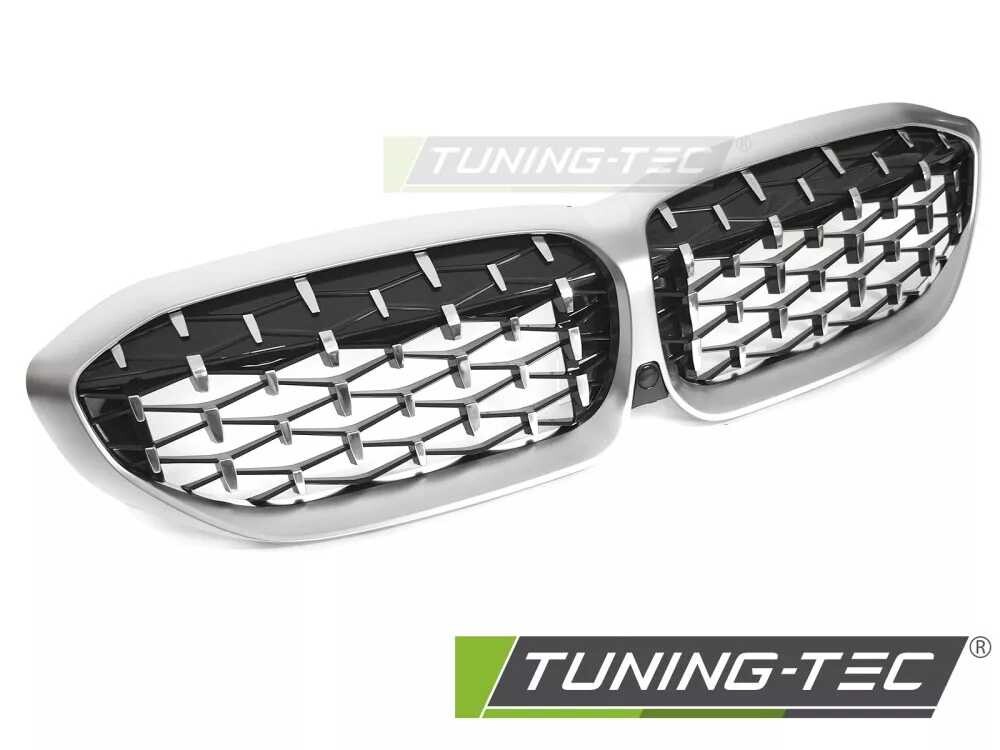 GRILLE DIAMOND SILVER MATT CHROME fits BMW G20 / G21 19-22
