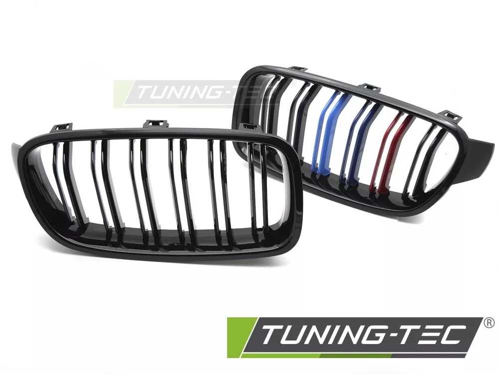 GRILLE SPORT GLOSSY BLACK TRI-COLOUR DOUBLE BAR fits BMW F30 / F31 11-18