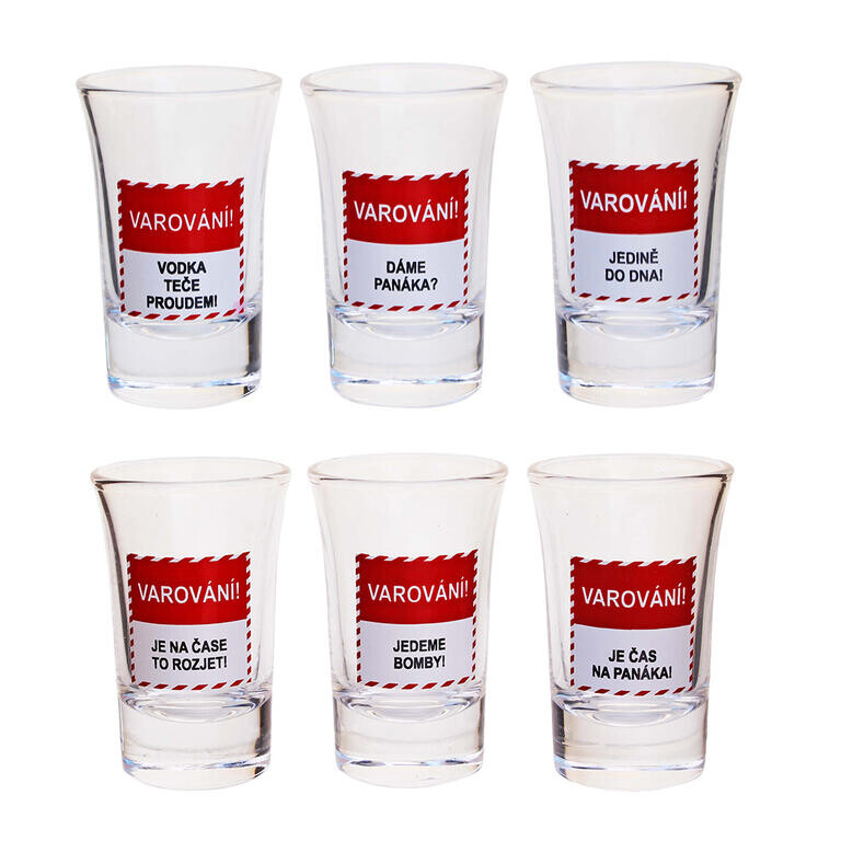Sada 6 odlivek VAROVÁNÍ 40 ml