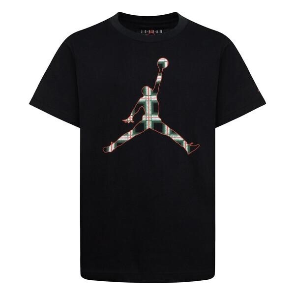 Jordan boys jumpman plaid print ss tee 128-132 cm