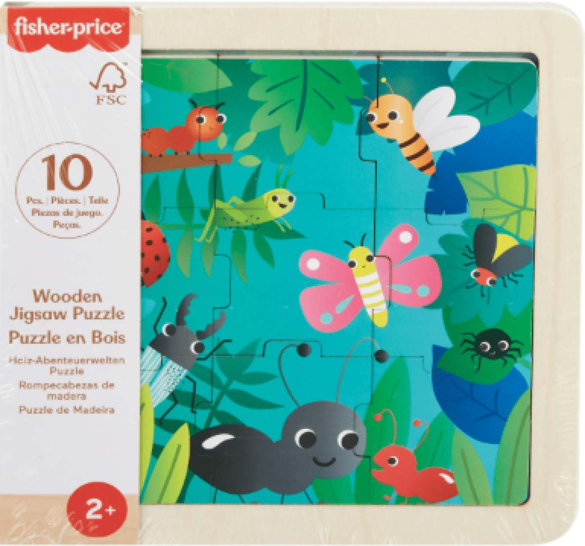 Dřevěné puzzle Hmyz