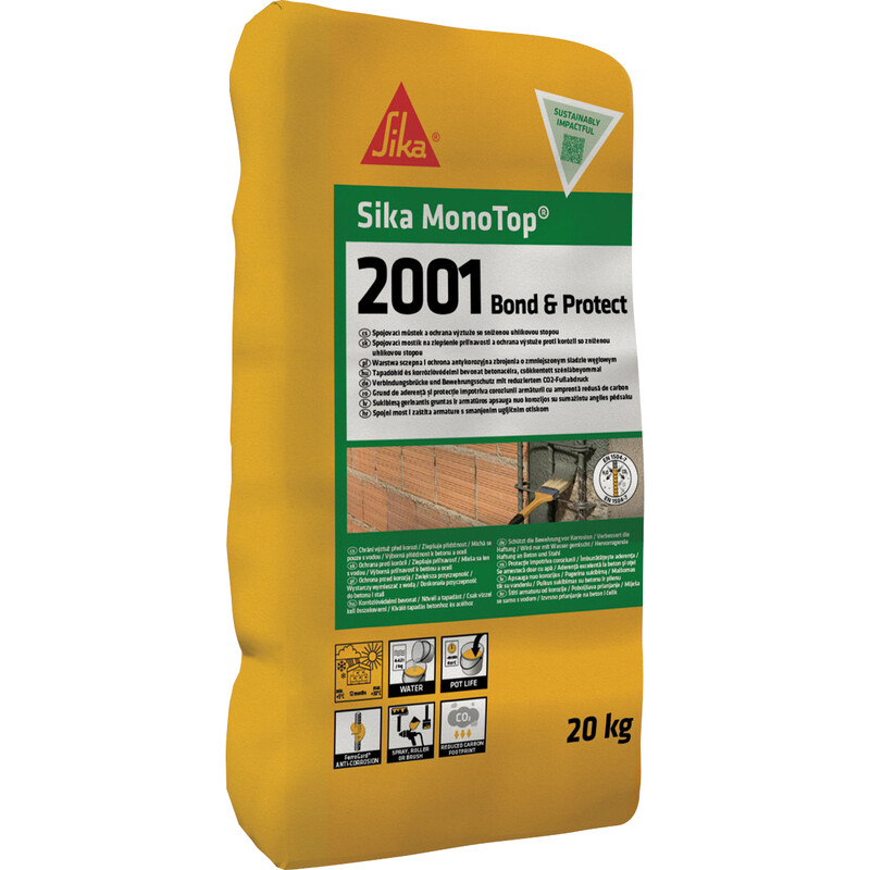 Můstek spojovací a ochrana výztuže Sika MonoTop-2001 Bond & Protect 20 kg