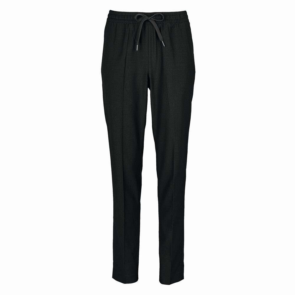 NEOBLU Dámské společenské kalhoty s elastickým pasem Germain - Černá | 36