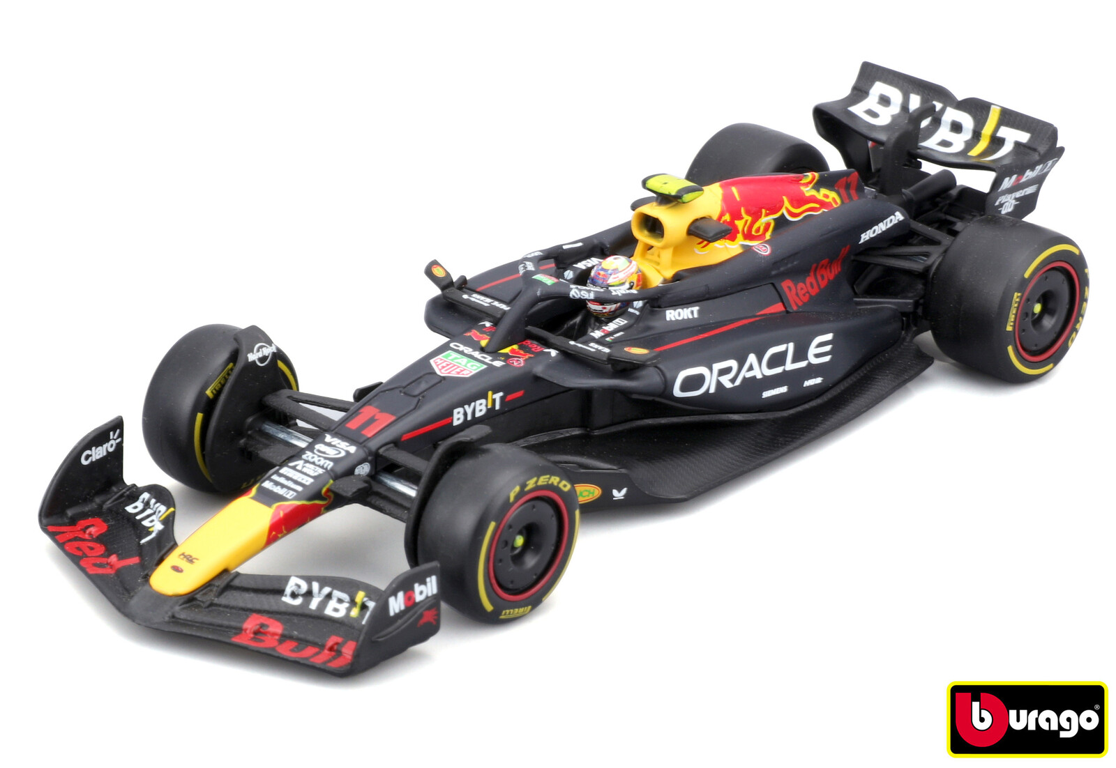 Bburago 1:43 RACE Formula F1 - Red Bull Racing RB20 (2024) #11 (Sergio Pérez) - with driver and deco