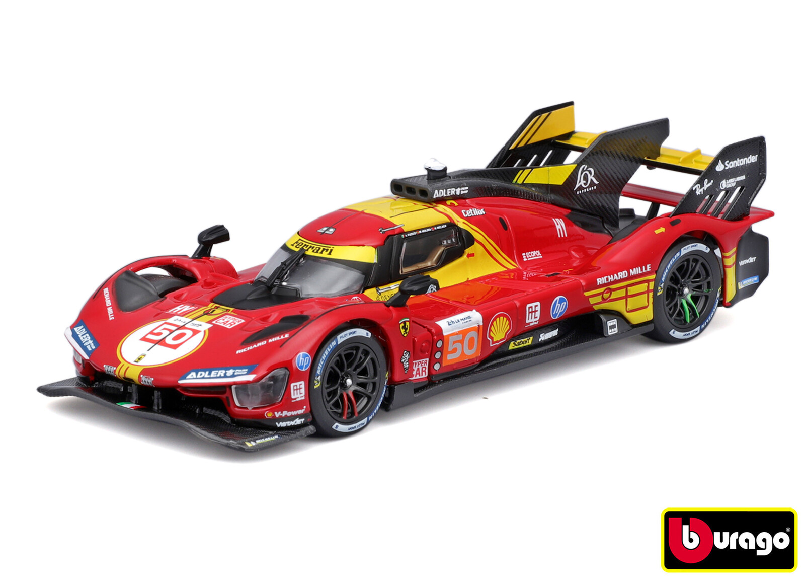 Bburago 1:43 Ferrari Racing 499P  nr.50- 24H Le Mans Champion 2024 Hard Case