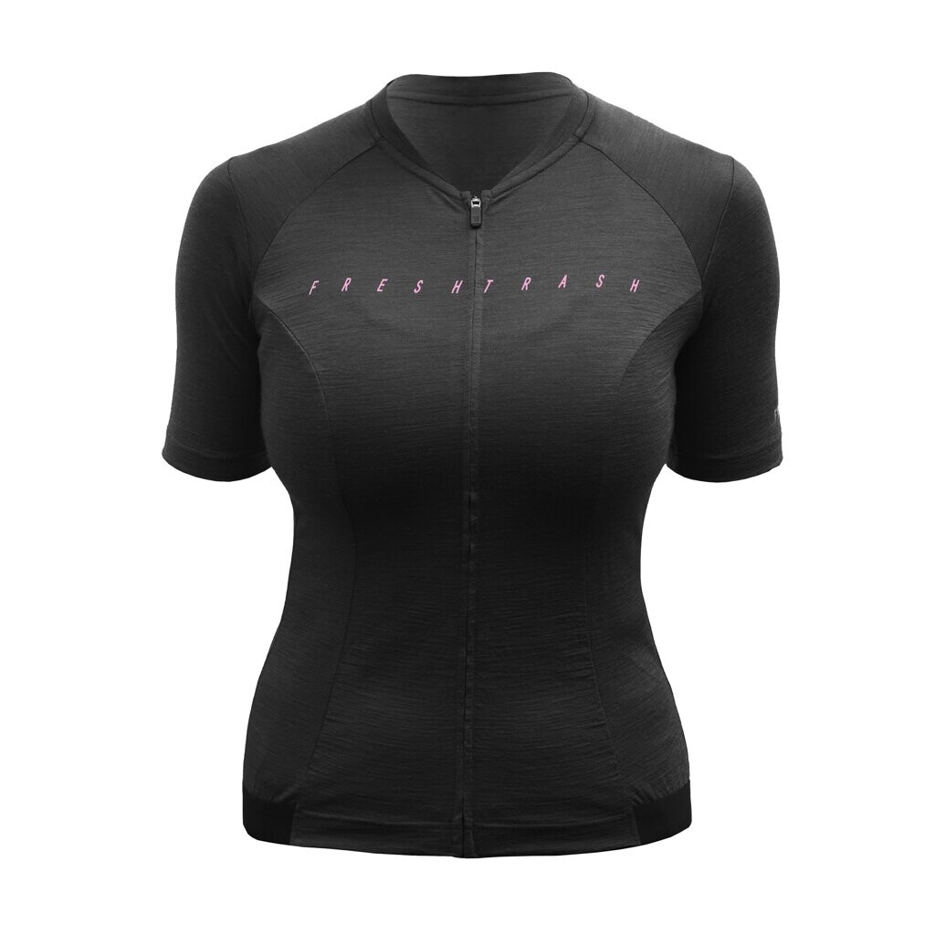 Fresh Trash WOMEN'S LITE MERINO JERSEY TRUE BLACK Velikost: S