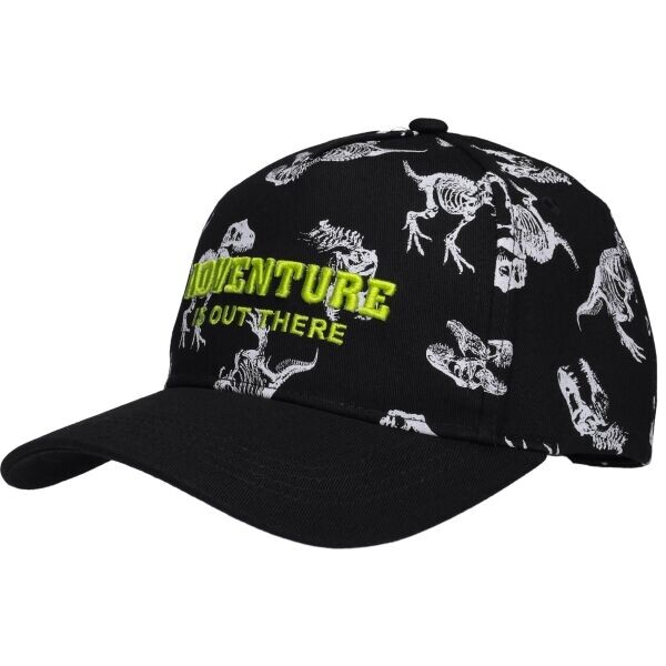 Lewro BRAWLEY Chlapecká čepice s kšiltem, černá, velikost 8-11Y