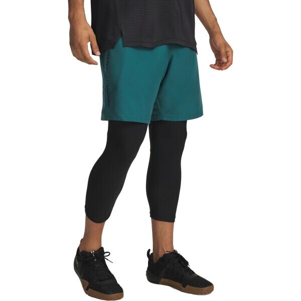 Under Armour WOVEN WORDMARK Pánské kraťasy, tmavě zelená, velikost L