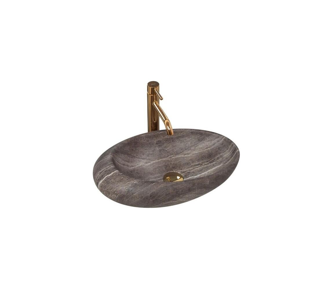 REA-U6649 - Umyvadlo na desku ROXY 31x49 cm keramika/imitace kamene REA-U6649