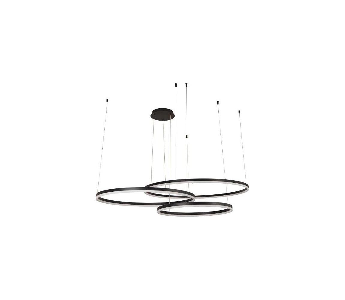 LED Stmívatelný lustr na lanku LED/170W/230V 3000-6500K + dálkové ovládání J4385/B