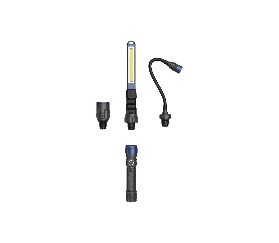 Viking - LED Nabíjecí svítilna 3v1 LED/5V IPX4 380 lm 2200 mAh B7524