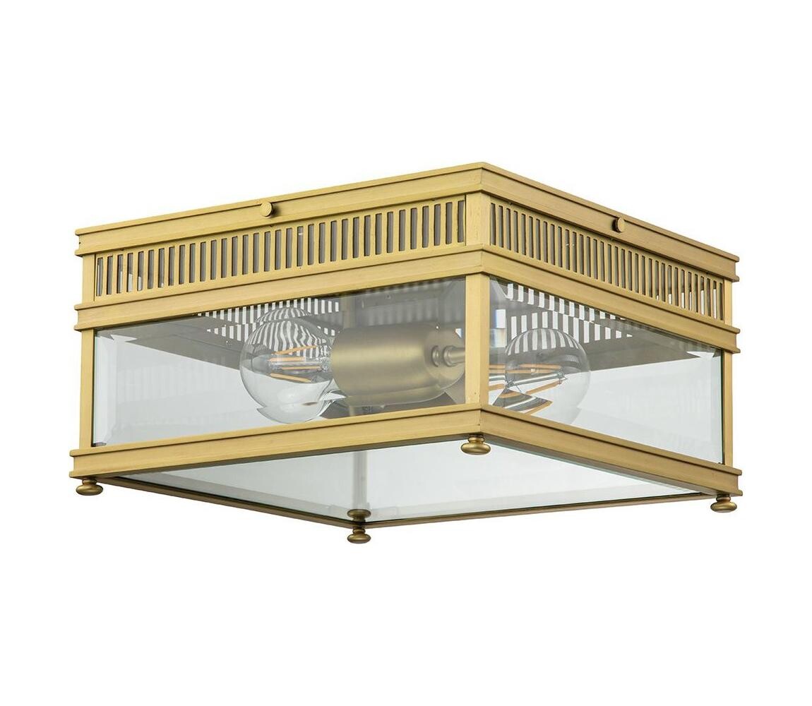 Elstead HOLBORN-F-BB - Venkovní svítidlo HOLBORN 2xE27/60W/230V IP44 zlatá HOLBORN-F-BB