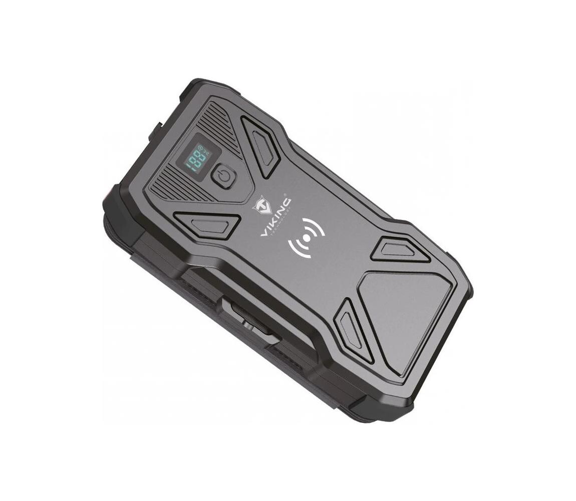 Viking-Power Bank s LED svít, bezd nab a solár panel Power Delivery 15W/10000mAh TYR1