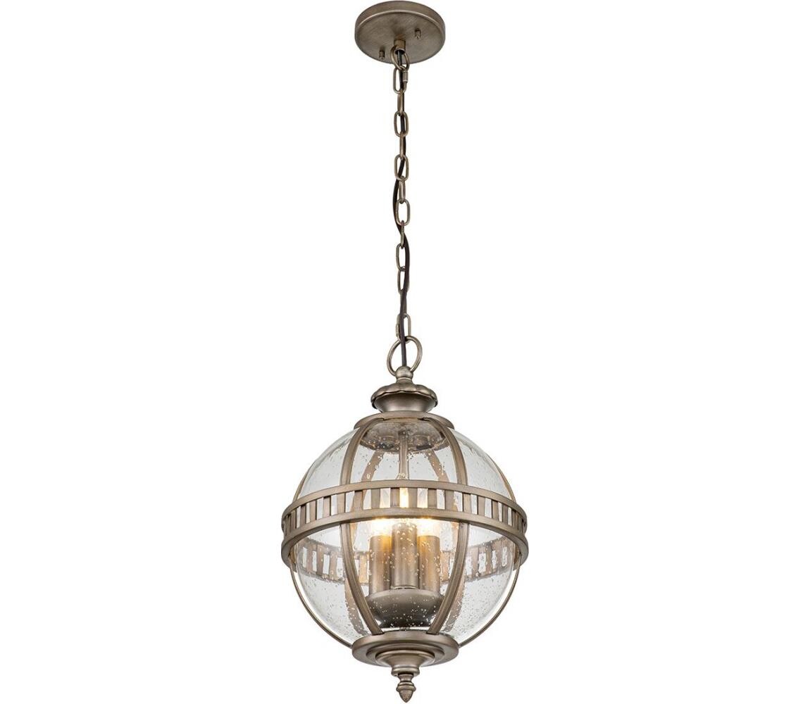 Elstead Kichler KL-HALLERON-8M-BU -Venkovní lustr na řetězu HALLERON 3xE14/40W/230V IP44 KL-HALLERON-8M-BU