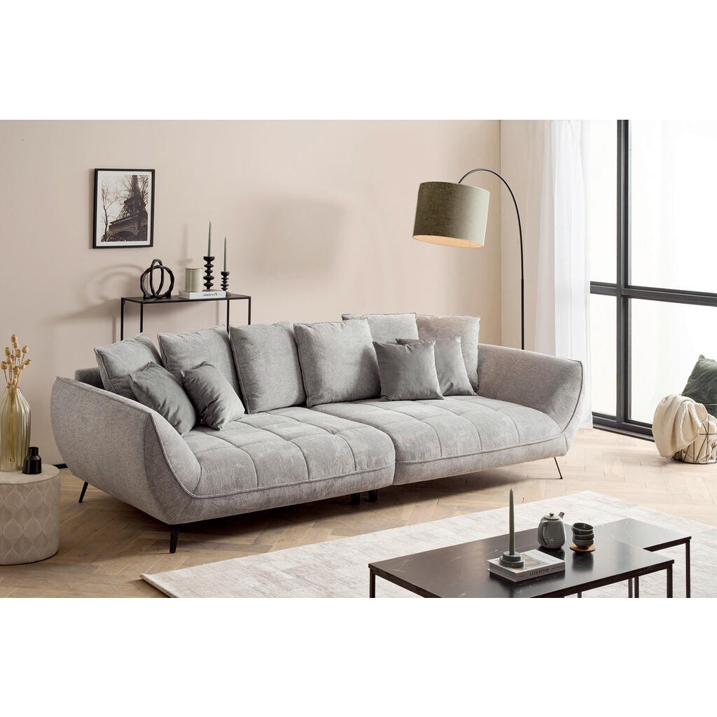 Livetastic POHOVKA BIG SOFA, textil, tmavě šedá