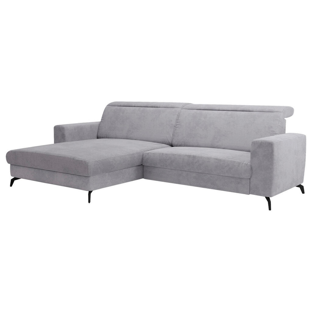 Sit & More ROHOVÁ SEDAČKA, textil, světle šedá