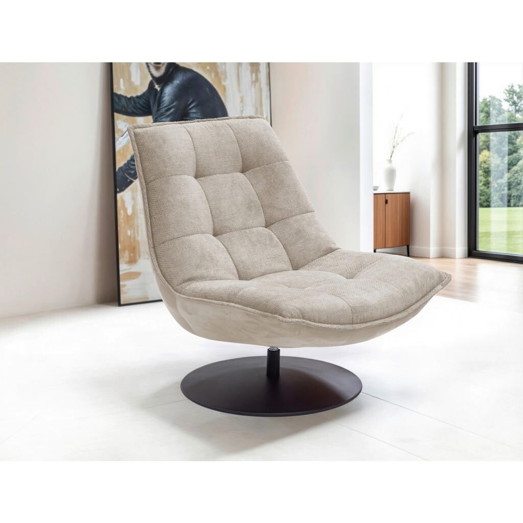 Livetastic KŘESLO, textil, světle hnědá