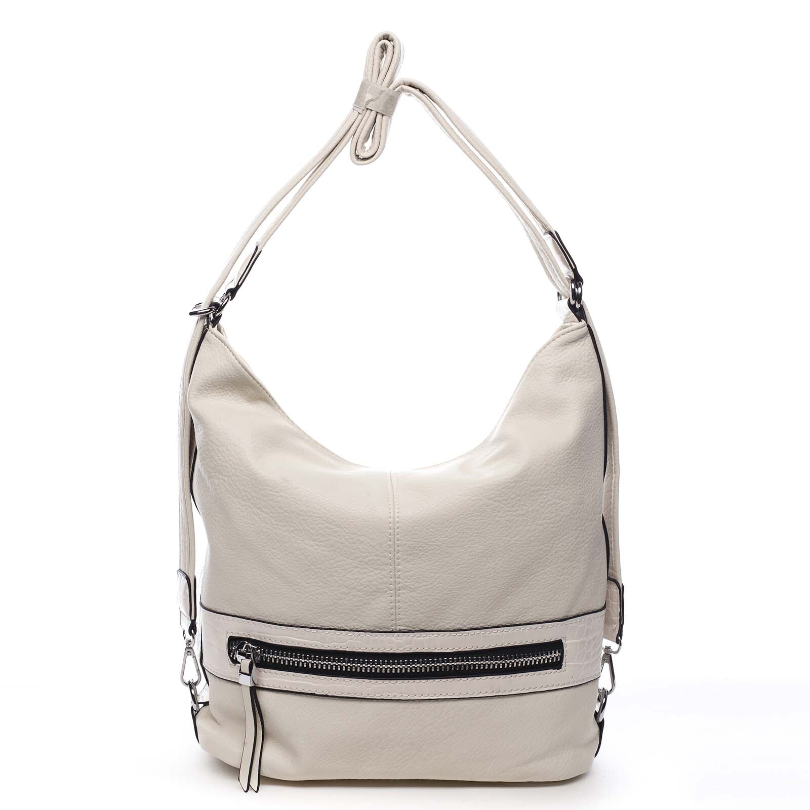 Dámská kabelka batoh světle béžová - Romina Lazy béžová